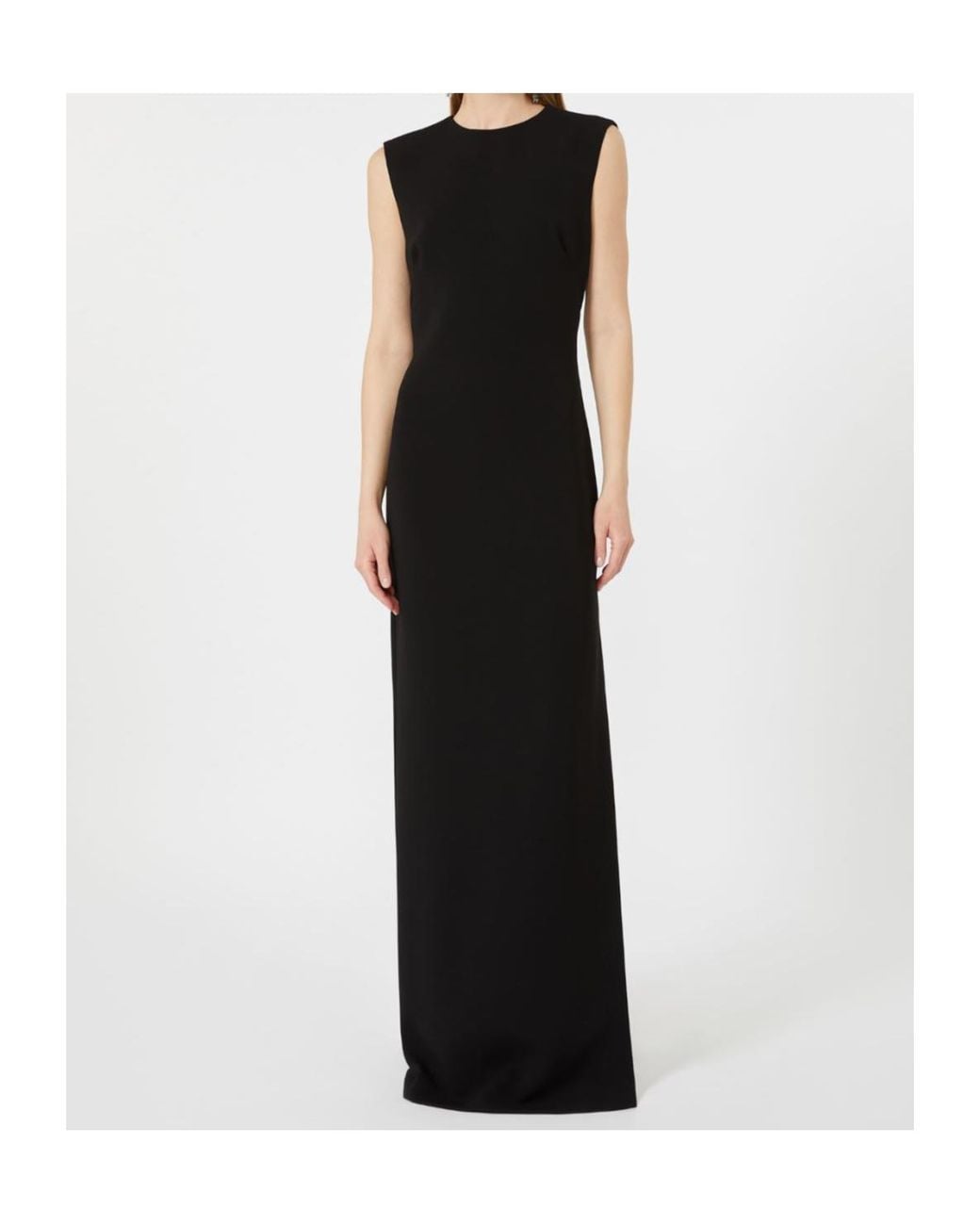 Max Mara Black Long Cady Dress