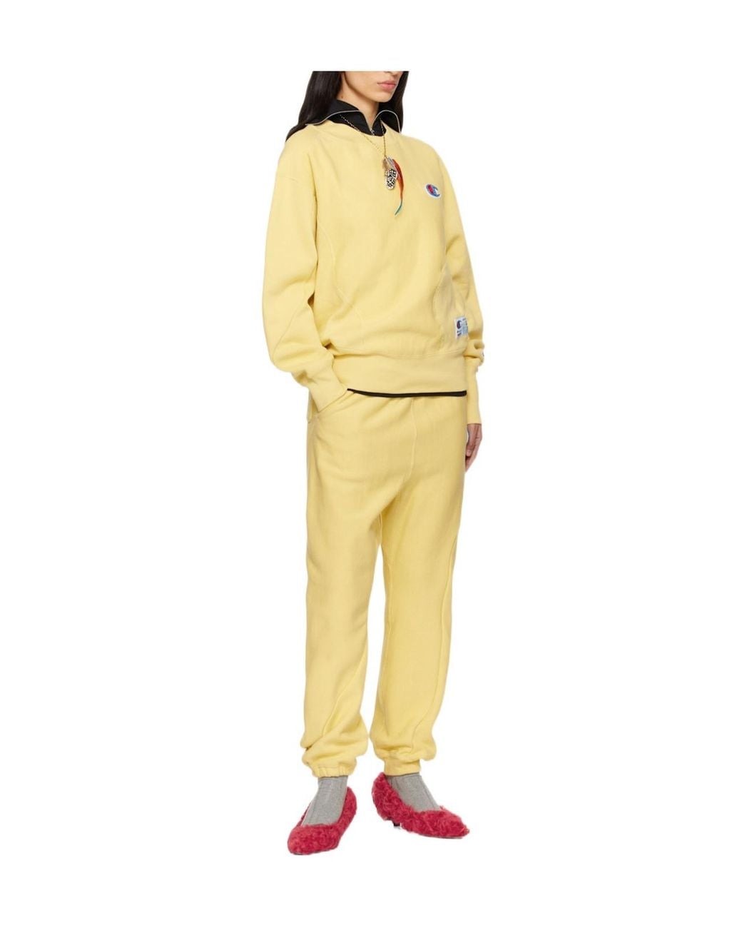 Undercover Yellow Cotton Blend Track Pants