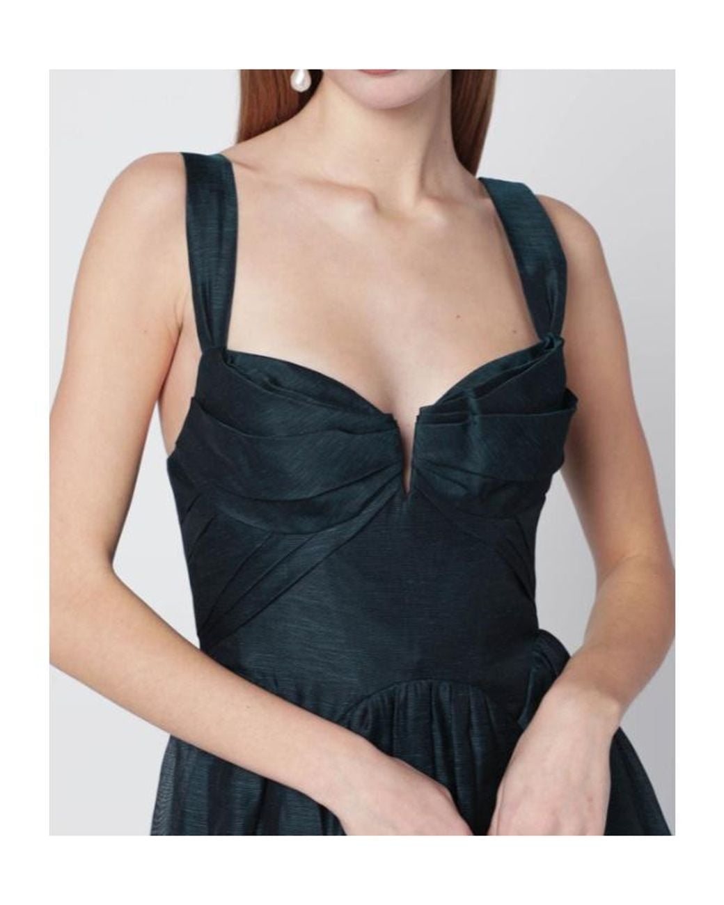 Zimmermann Blue Draped Midi Dress