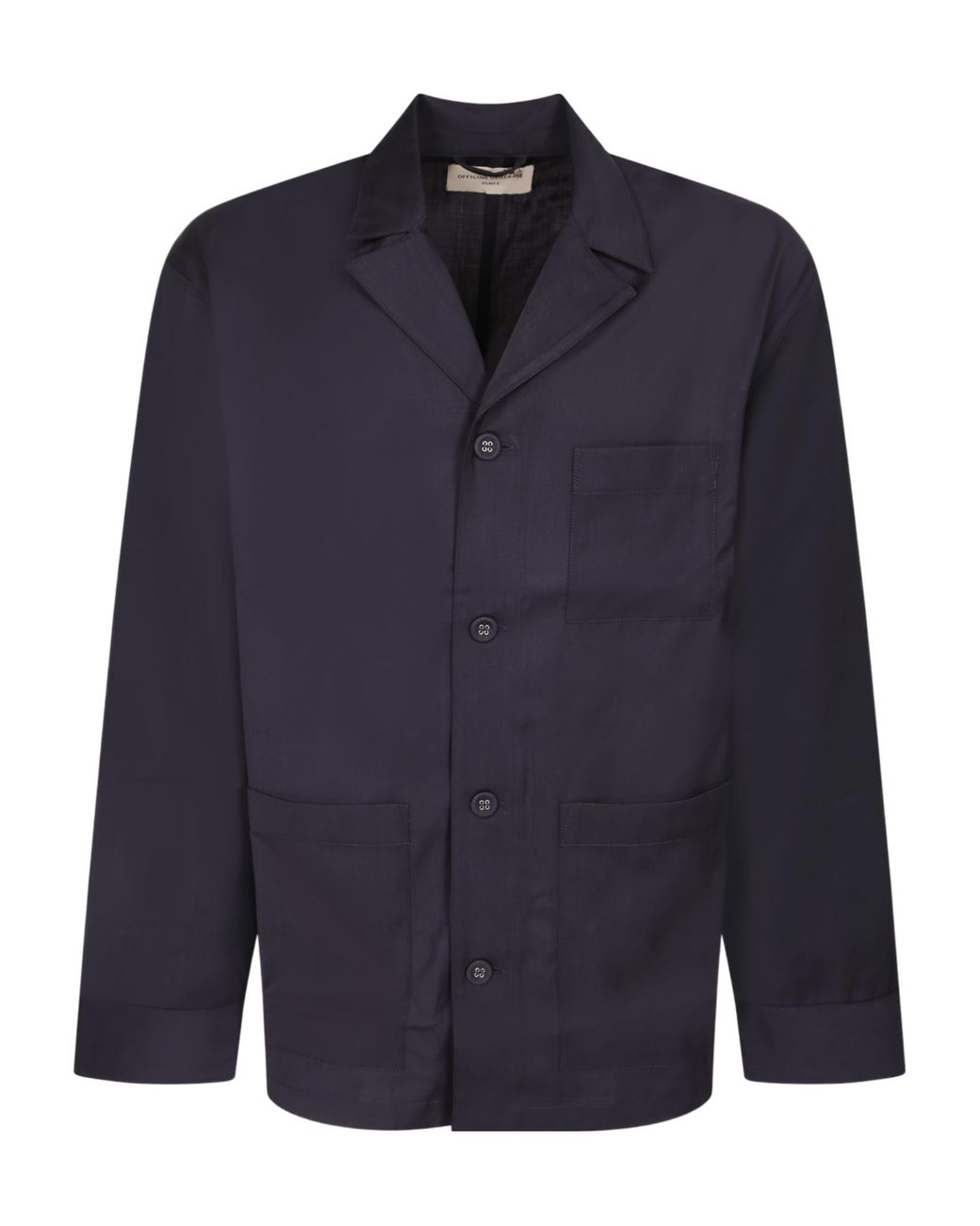 Officine Generale Blue Officine Générale Patch Pocket Shirt for men