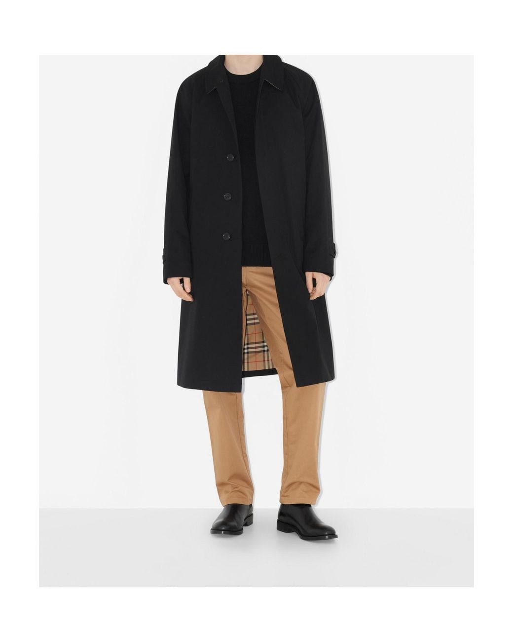 Burberry Natural Straight Leg Tailored Trousers for men