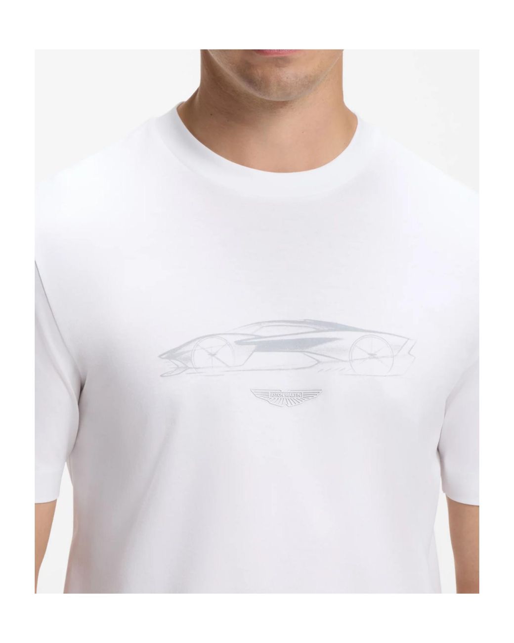 Boss White X Aston Martin C-Taut Graphic-Print T-Shirt for men