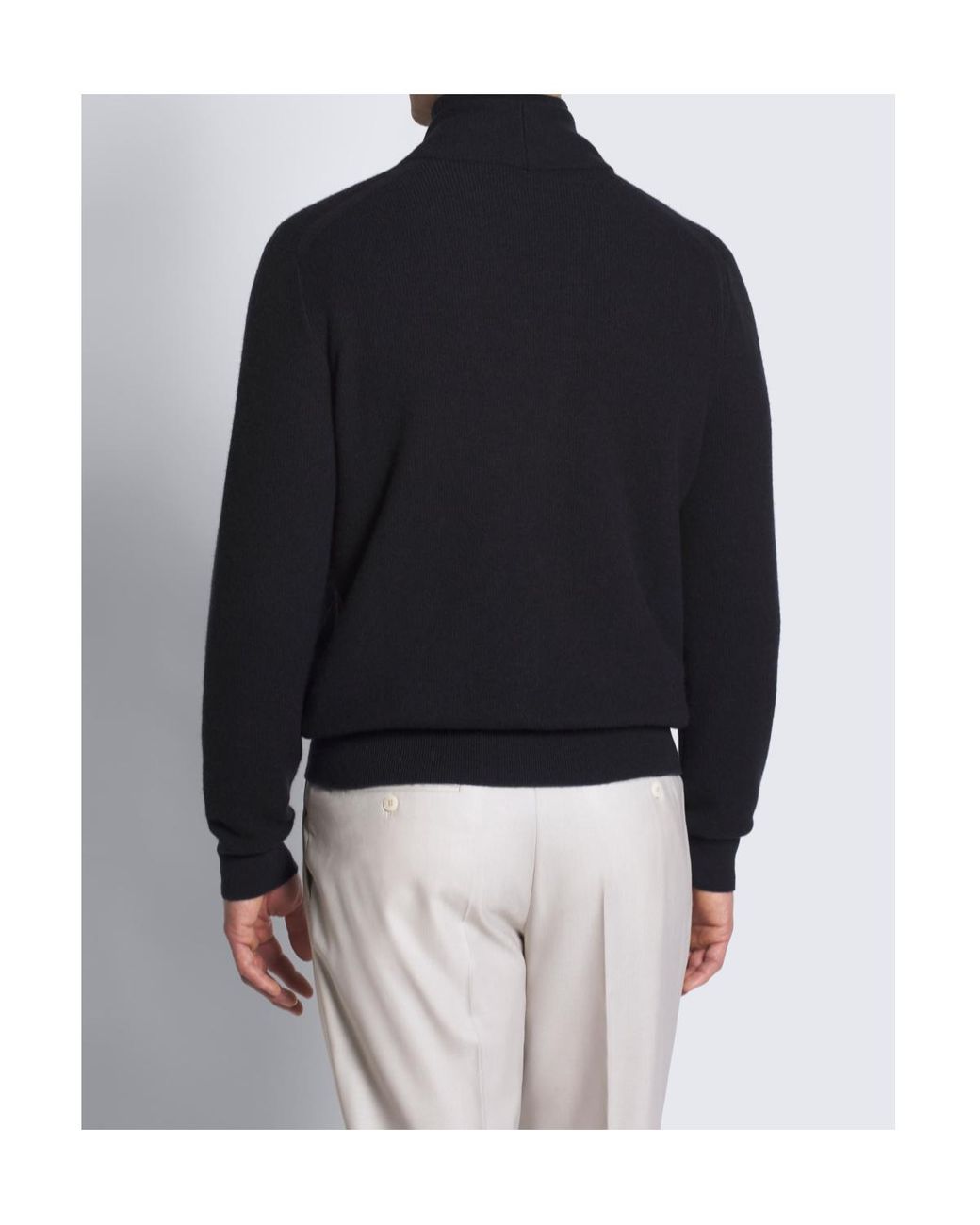Brioni Blue Shawl Collar Knitted Cardigan for men