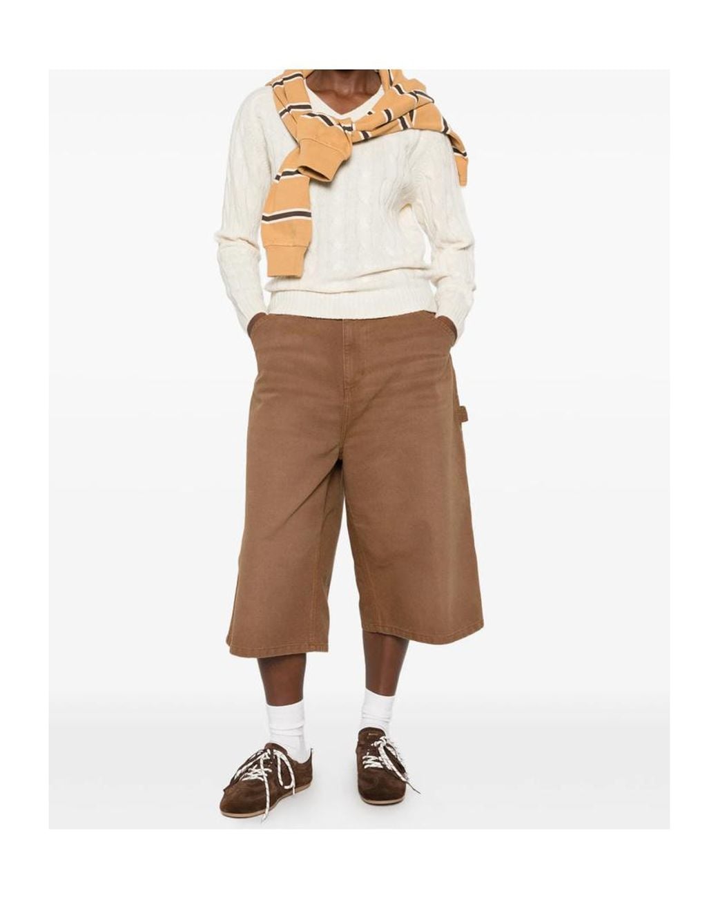 Sporty & Rich White Long-Sleeved Sweater