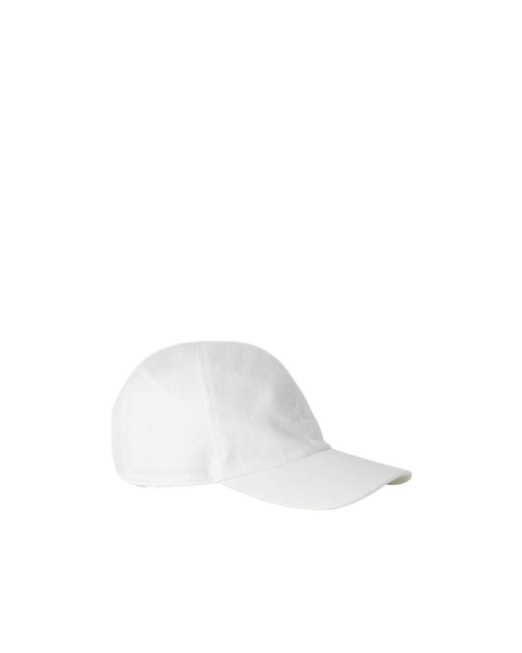 Loro Piana White Hat With Front Brim for men