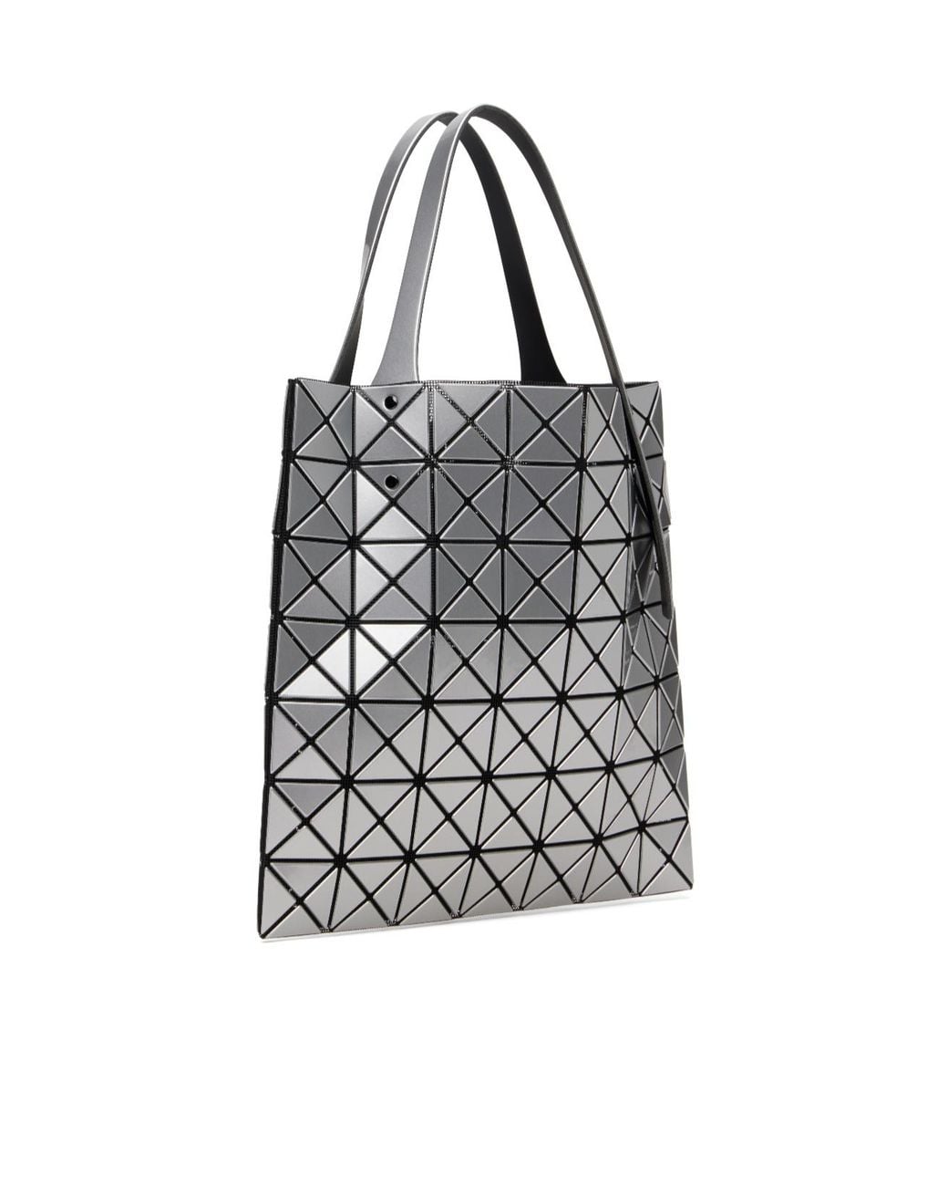 Issey Miyake White Geometric Patterned Shoulder Bag for men