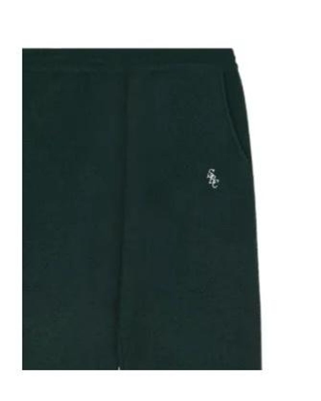 Sporty & Rich Green Cashmere Track Pants