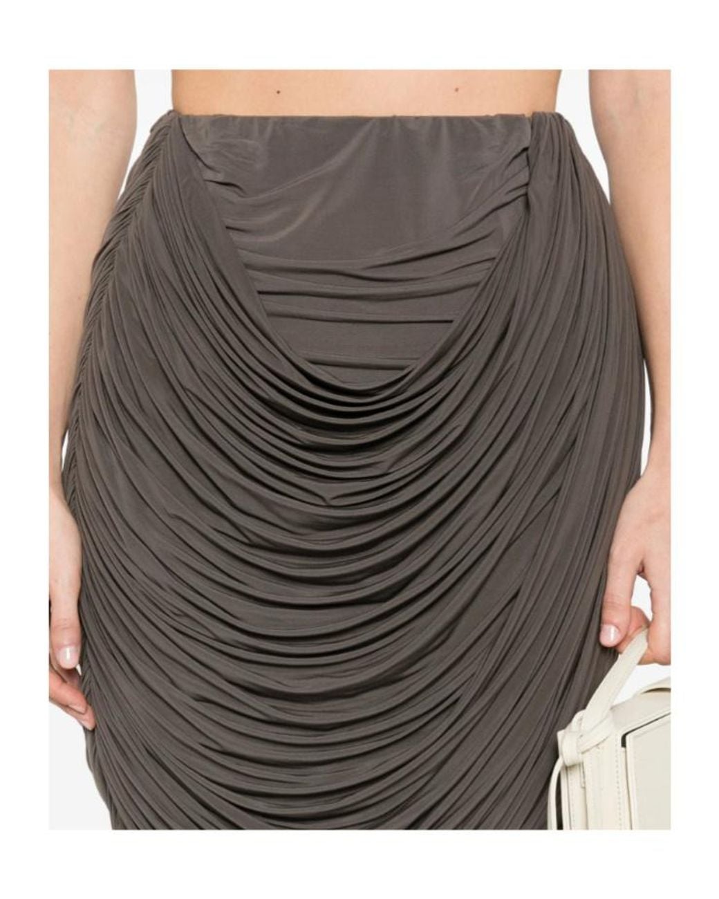 Magda Butrym Brown Ruched Skirt