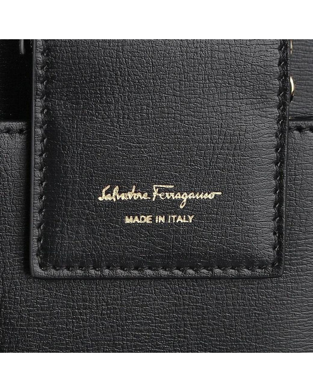 Ferragamo Black Bow Tie Mobile Phone Bag