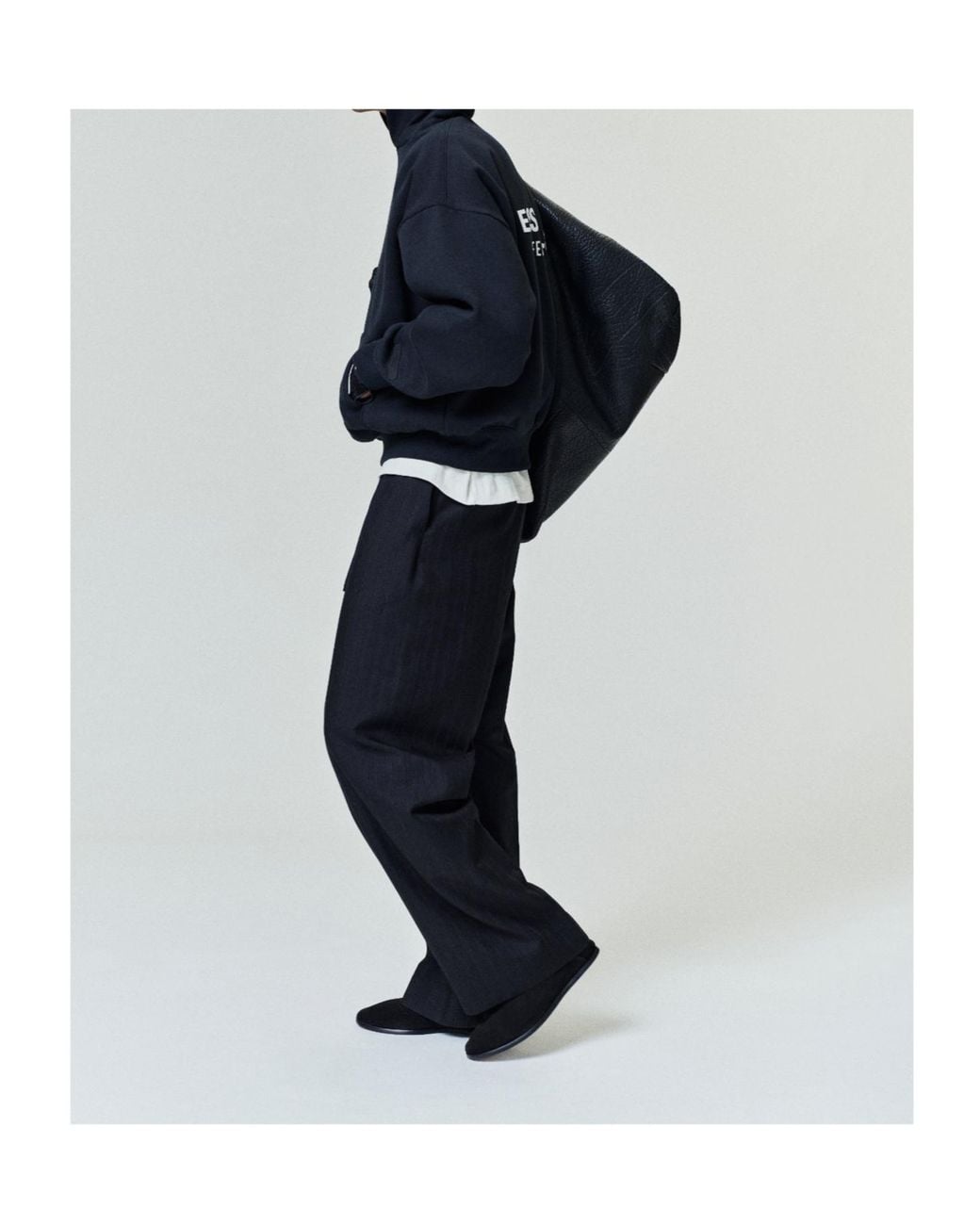 Fear Of God Black Long-Sleeved Hoodie for men