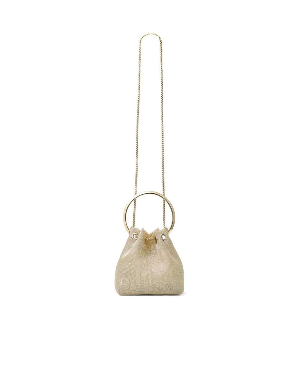 Jimmy Choo Natural Bon Bon Bucket Bag