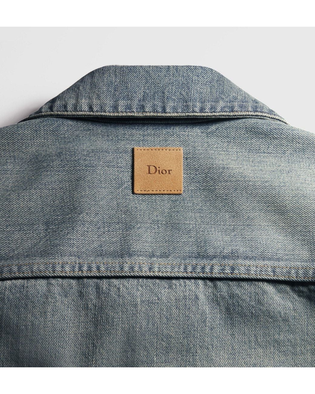 Dior Blue Homme Patchwork Effect Overshirt for men