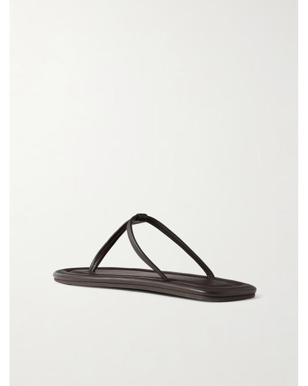 St. Agni Brown T-Shirt Leather Slippers