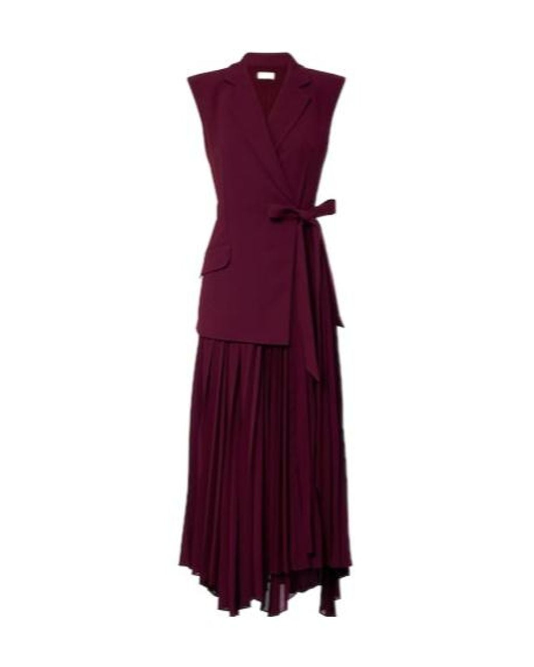 Jonathan Simkhai Purple Helena Crepe Midi Dress