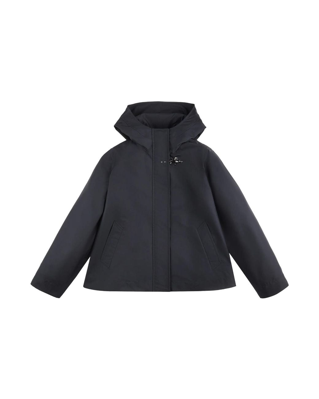 Fay Blue Drawstring Hooded Jacket