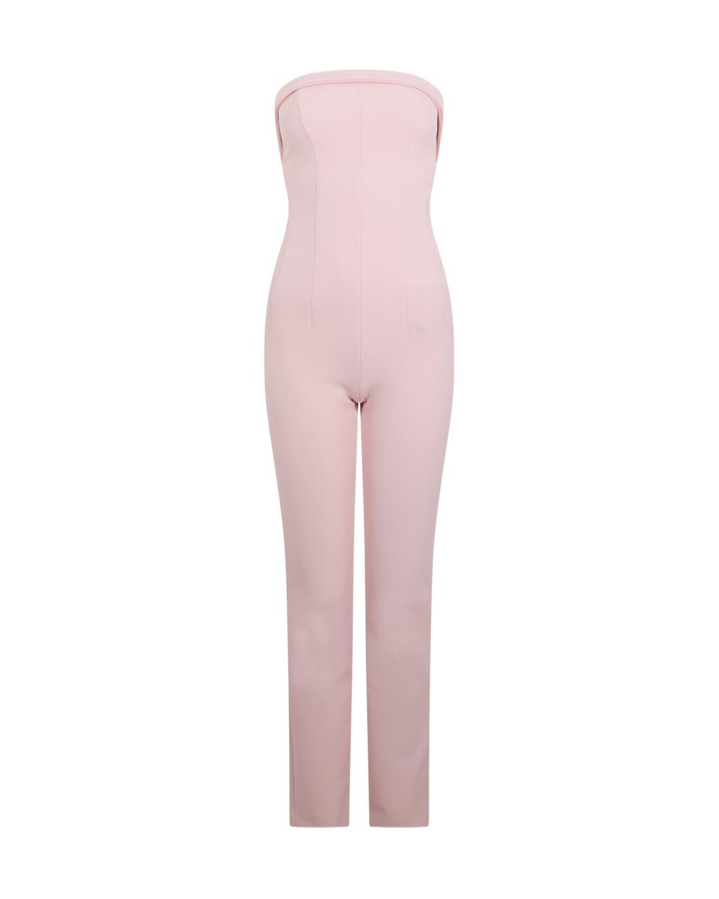 Philosophy Di Lorenzo Serafini Pink Strapless Fitted Jumpsuit