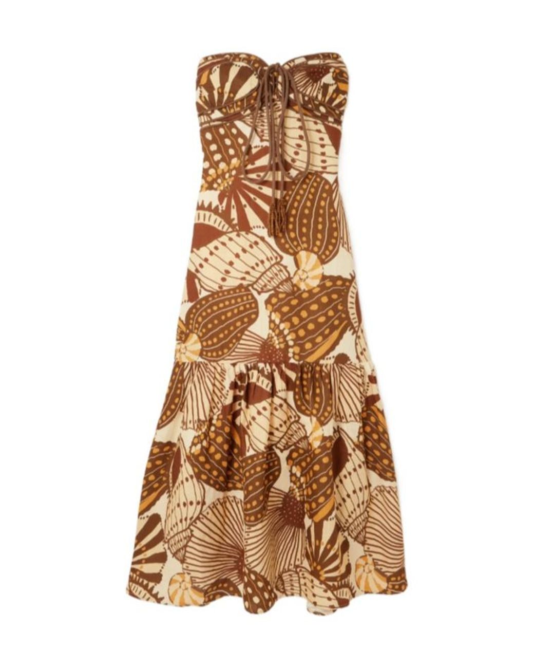 Farm Rio Natural Halter Neck Dress