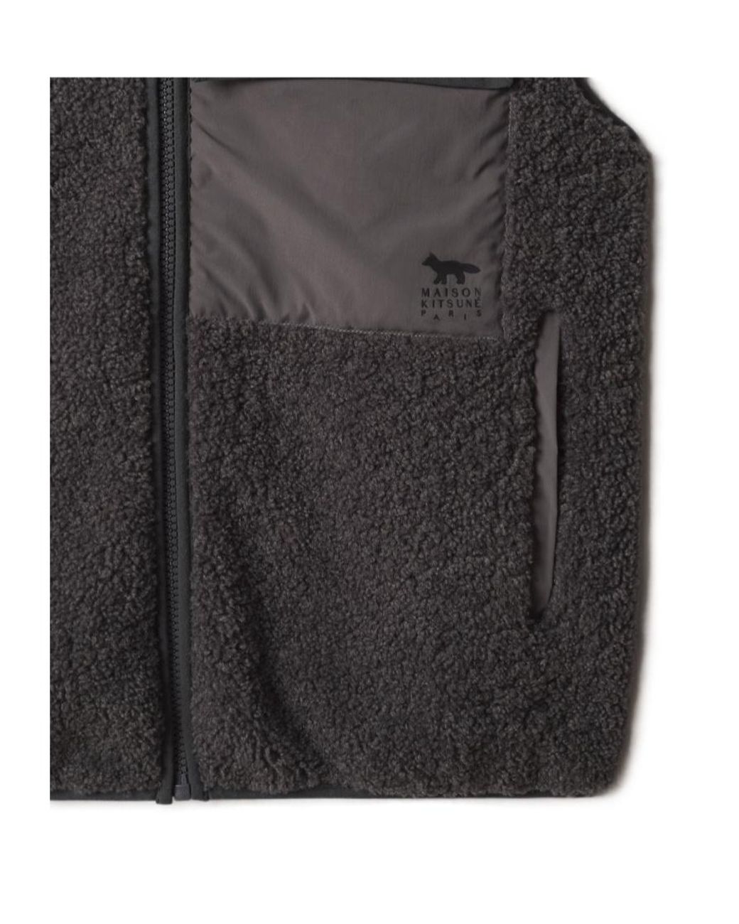 Maison Kitsuné Black Fleece Sleeveless Jacket for men