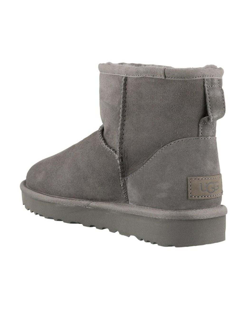 Ugg Gray Classic Mini Ii Shearling Boots
