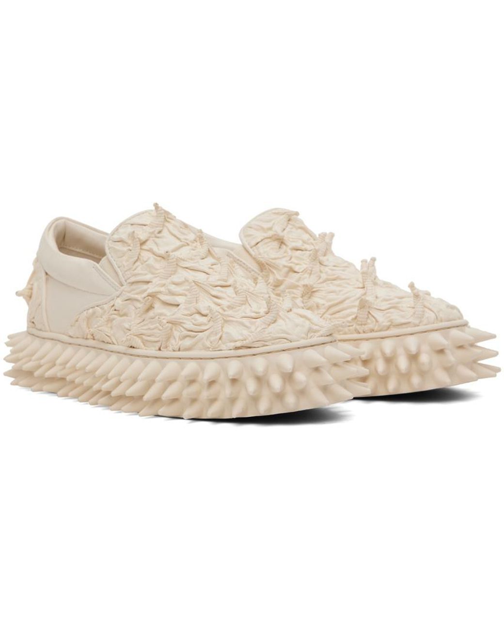 Doublet Natural Porcupine Slip-On Sneakers