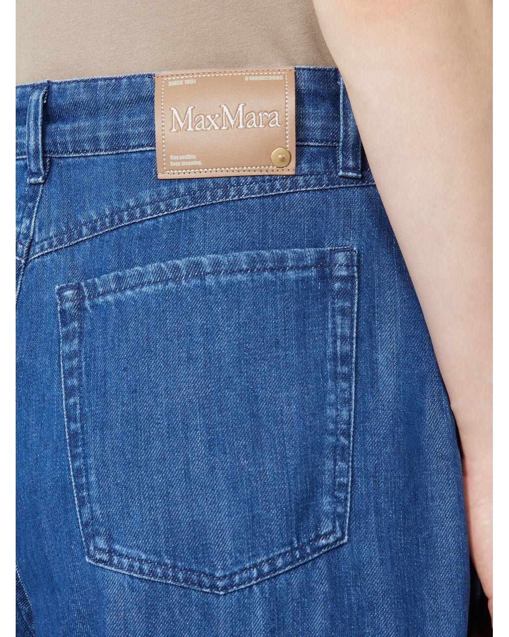 Max Mara Blue Belt Loop Jeans