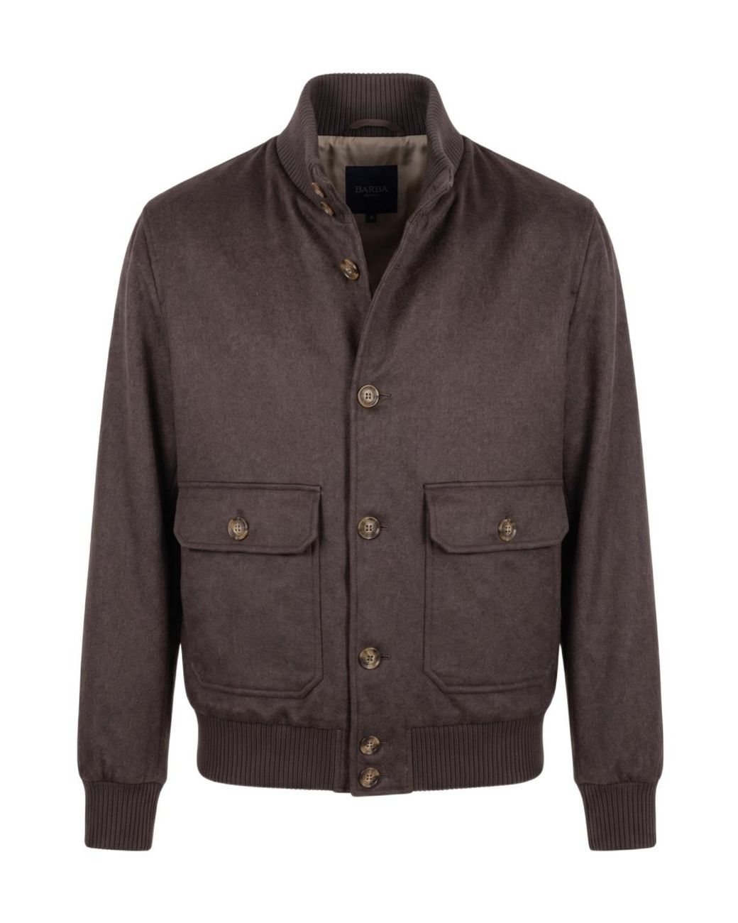 Barba Napoli Brown Cashmere Jacket for men