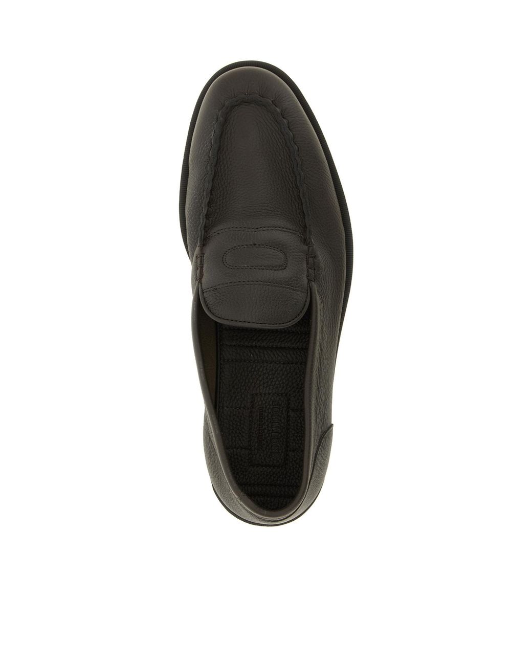 John Lobb Black Pace Leather Loafers for men