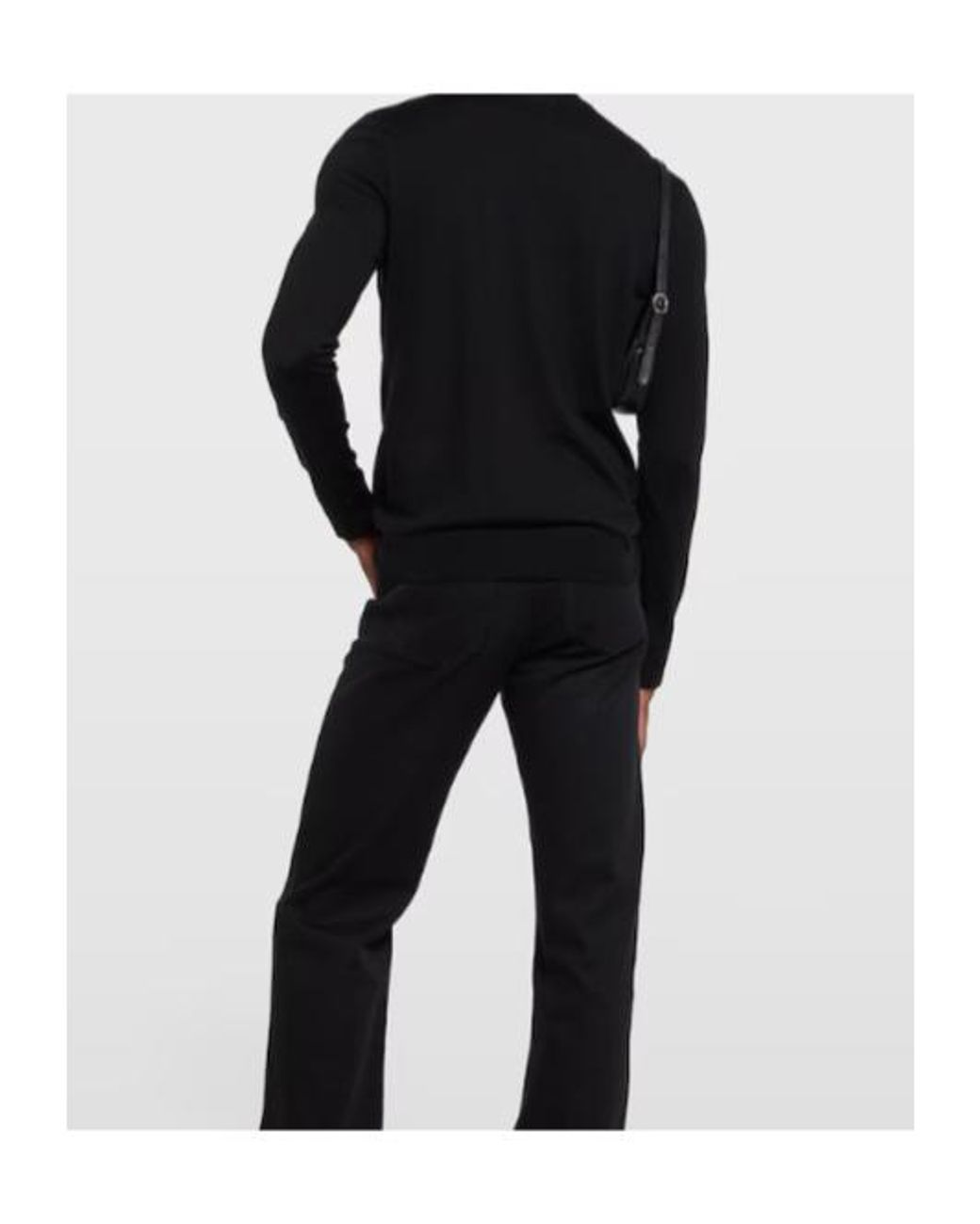 Gucci Black Knit Wool Sweater With Embroidery for men