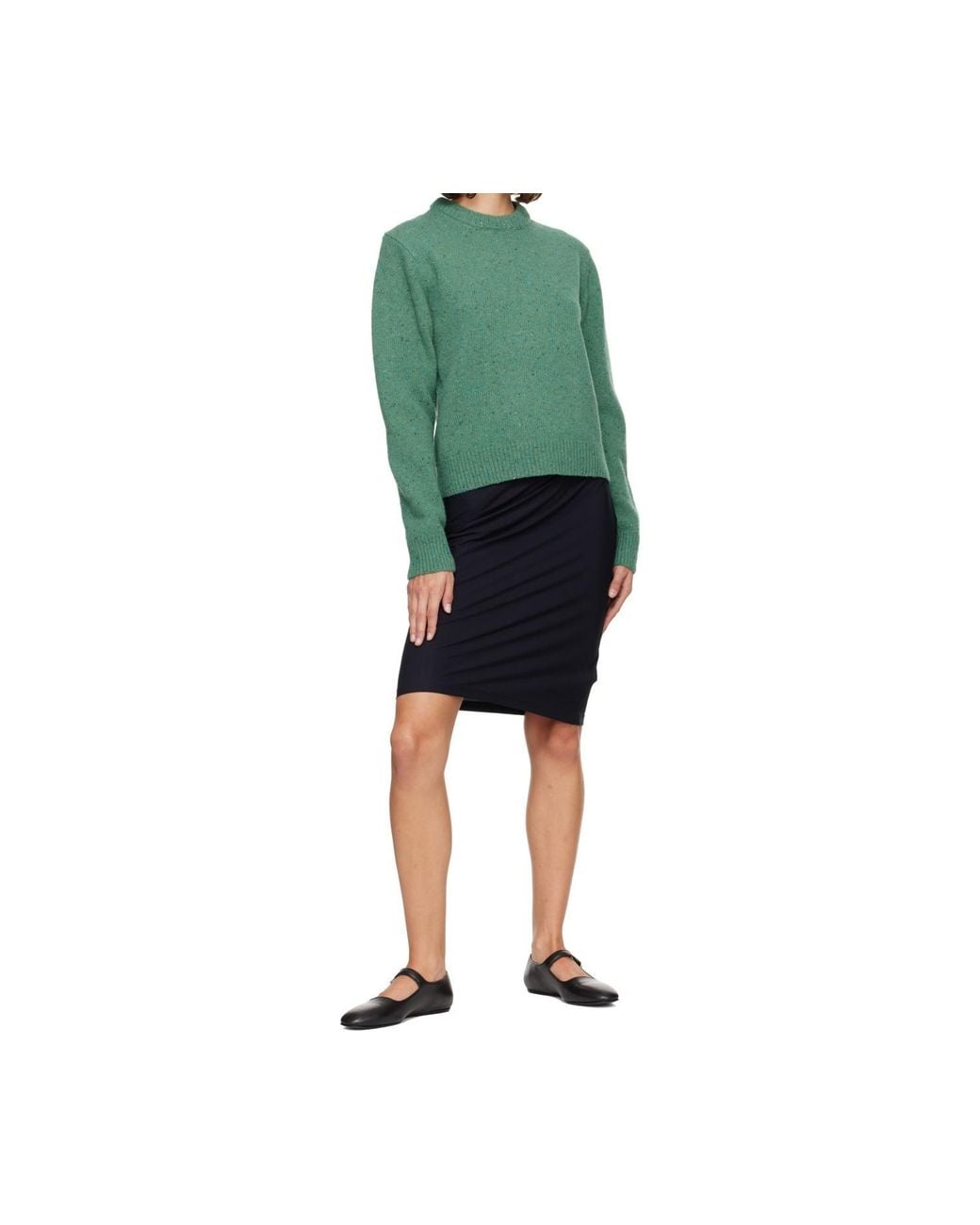 Rohe Green Long-Sleeve Crew-Neck Sweater