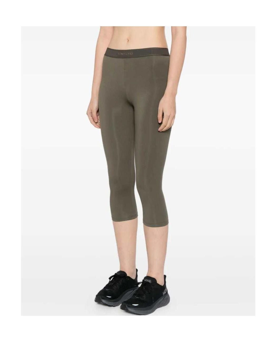 Tom Ford Gray Logoed Yoga Pants