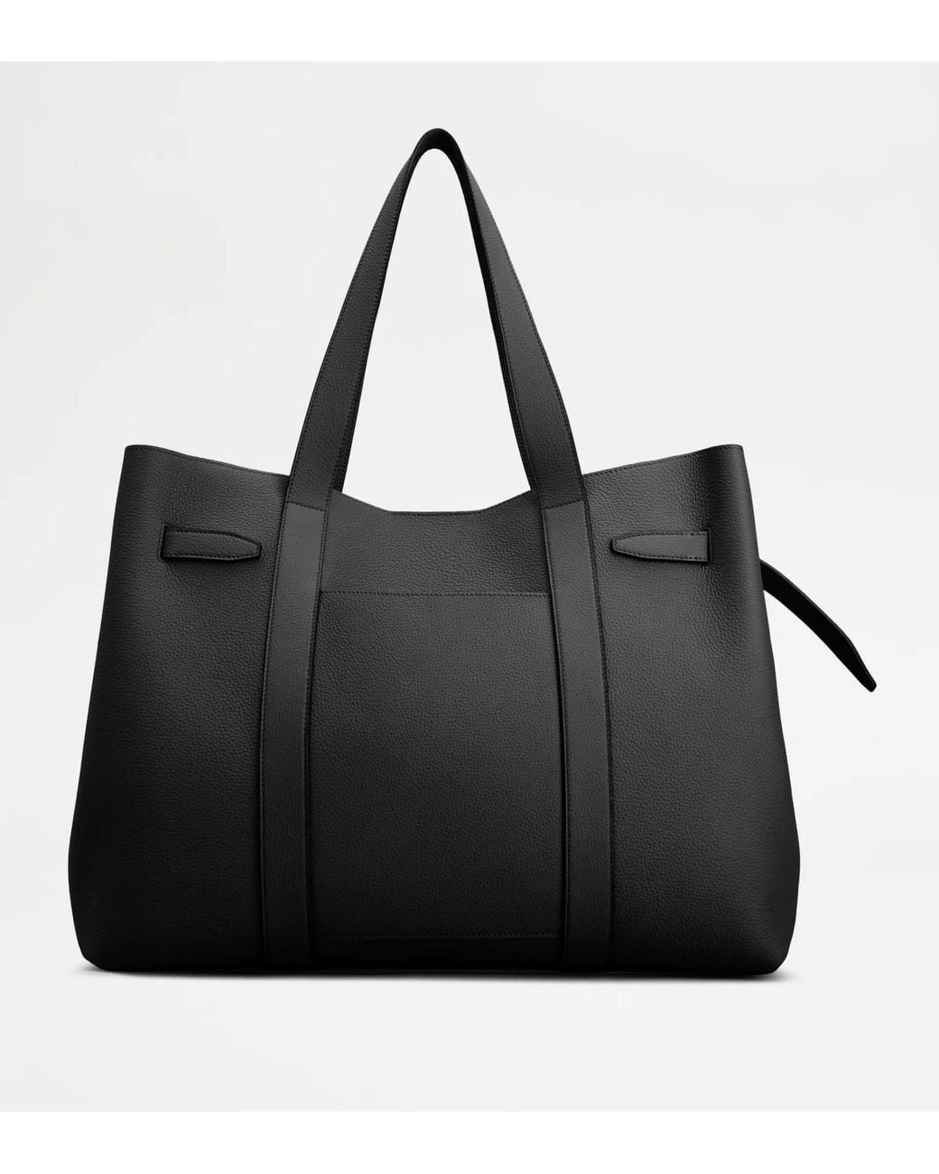 Tod's Black Belted Leather Tote Bag for men