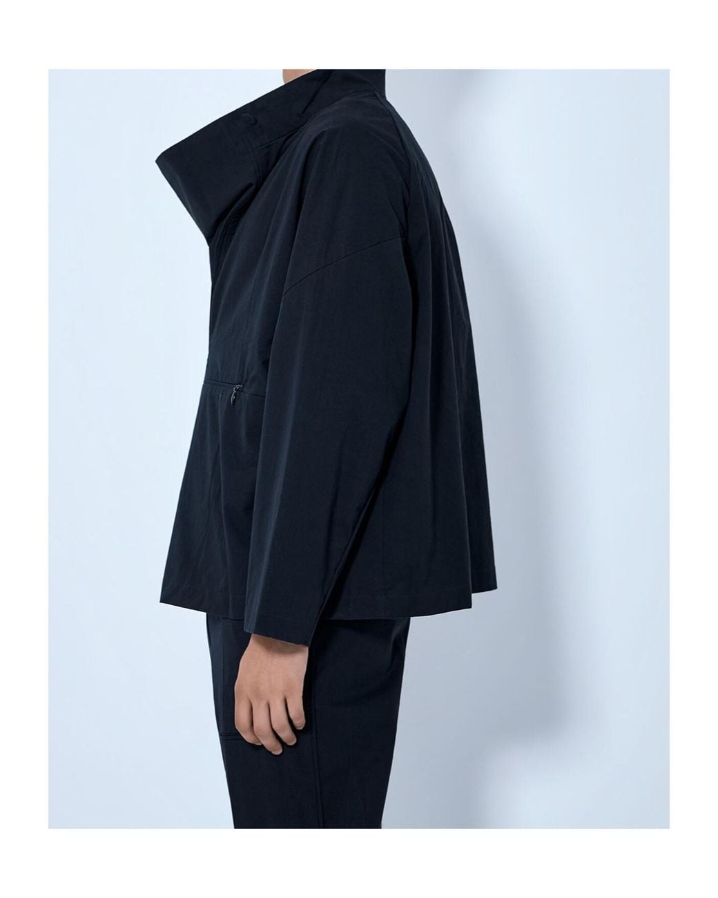 Kiko Kostadinov Blue Long-Sleeved High-Neck Jacket for men