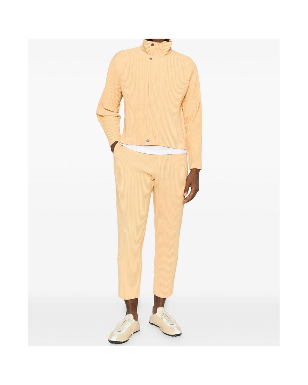 Homme Plissé Issey Miyake Natural Pants With Pleated Pockets for men