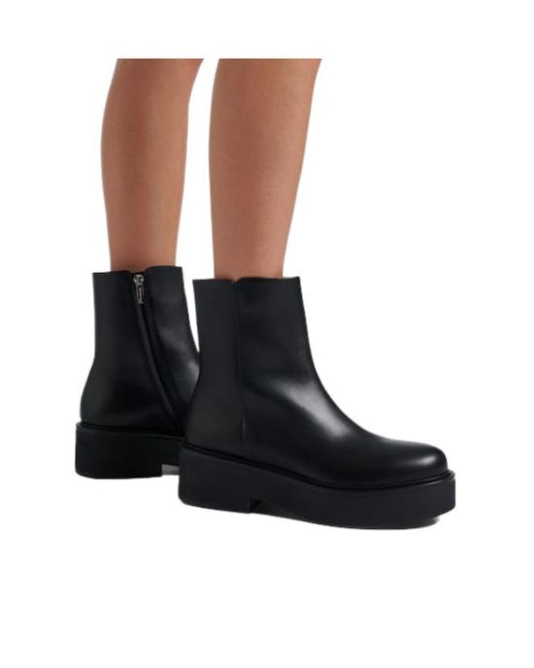 Gianvito Rossi Black Solid Color Ankle Boots