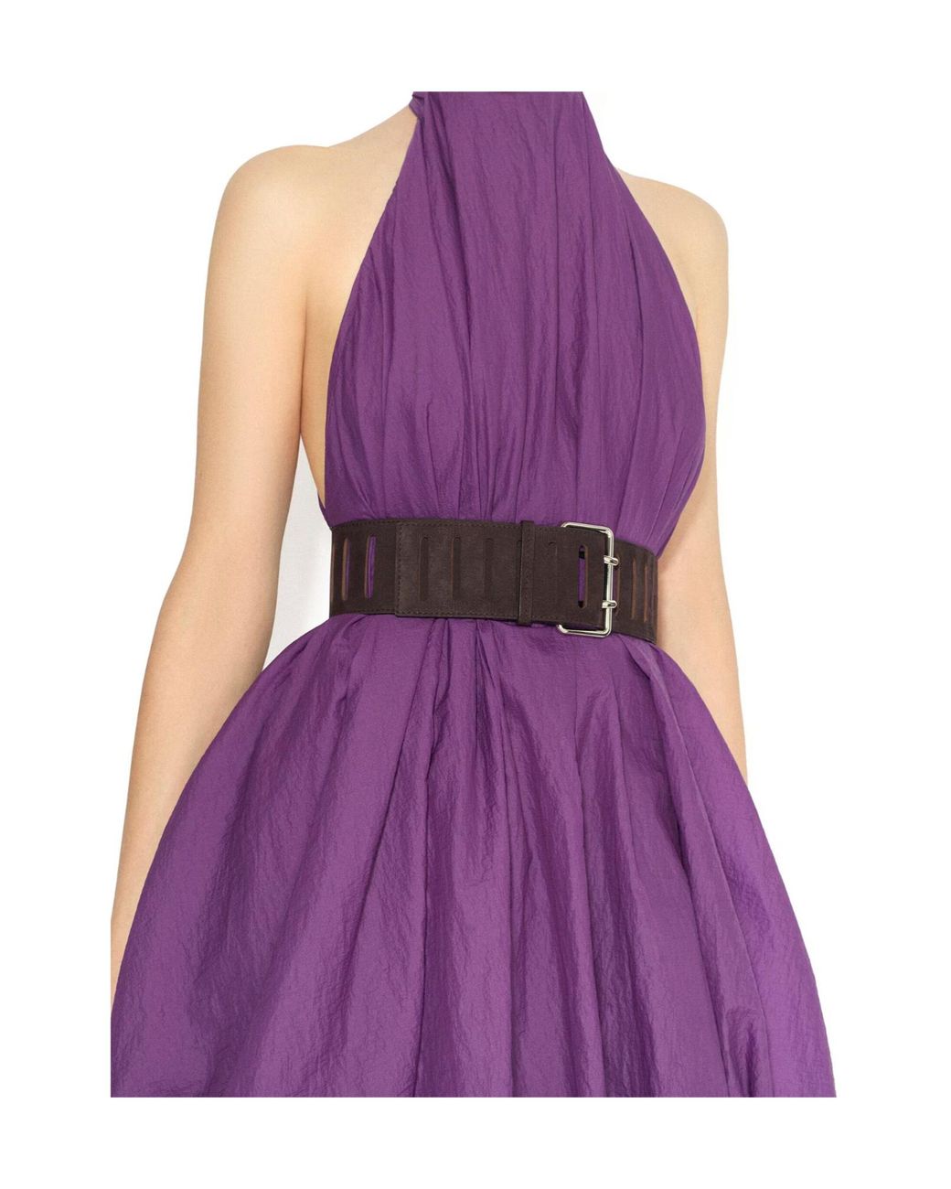 Alaïa Brown Rectangular Large Belt