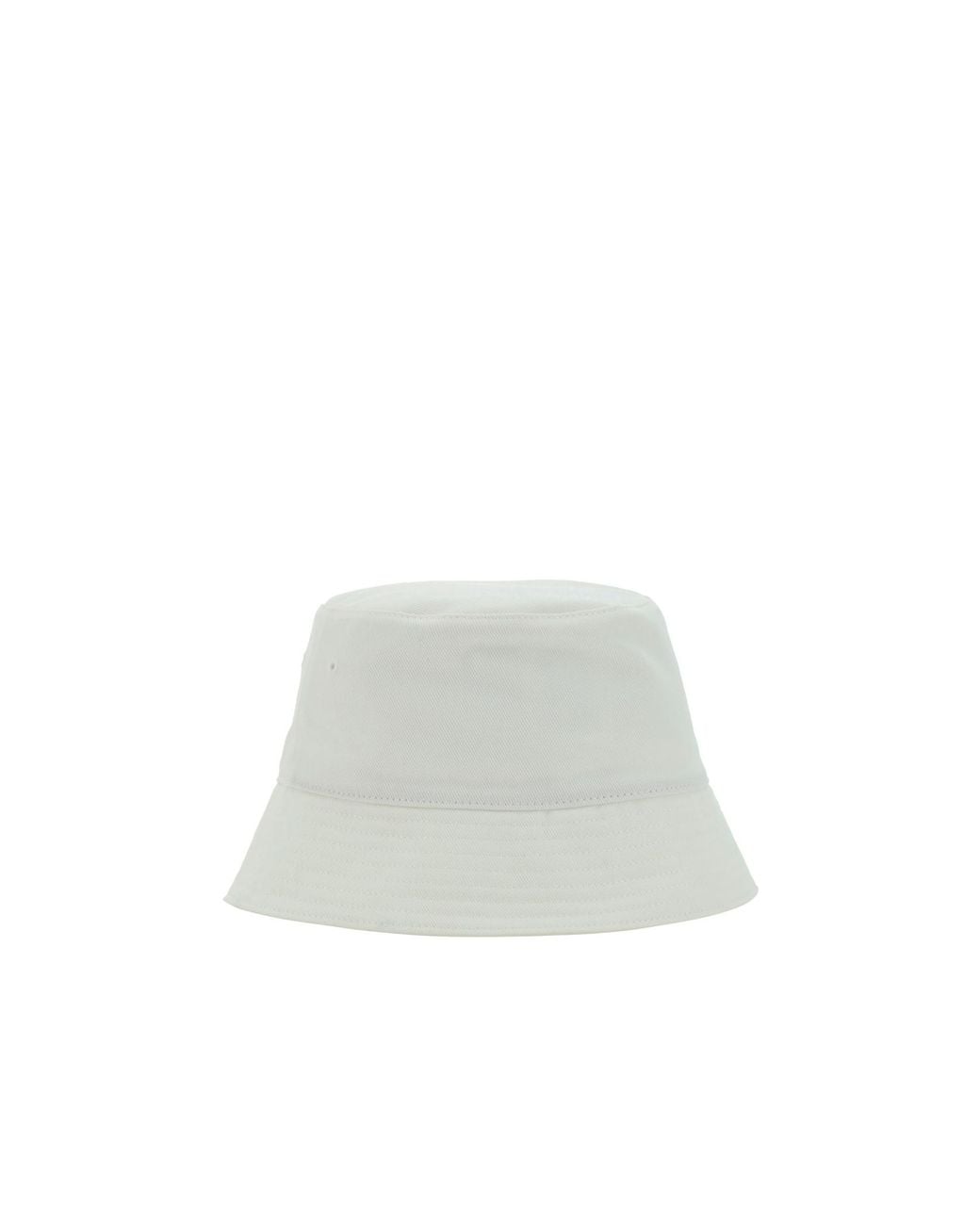 McQueen White Logo Embroidered Bucket Hat for men