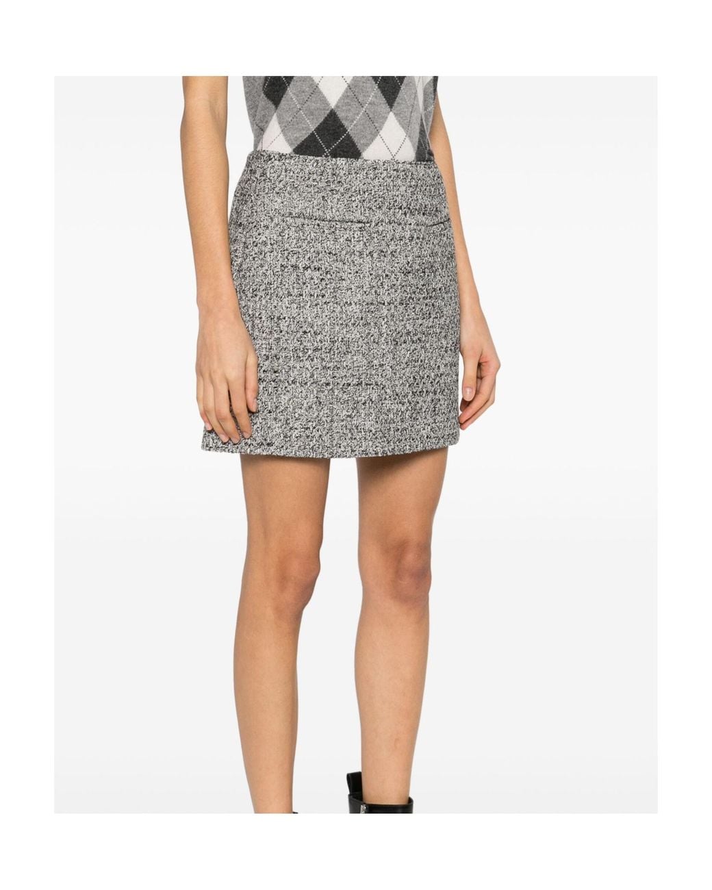 Golden Goose Deluxe Brand Gray Miniskirt