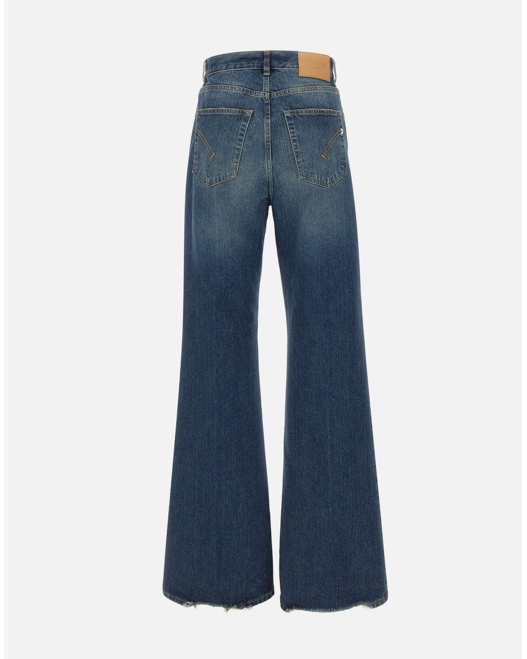 Dondup Blue Amber Wide-Leg Jeans