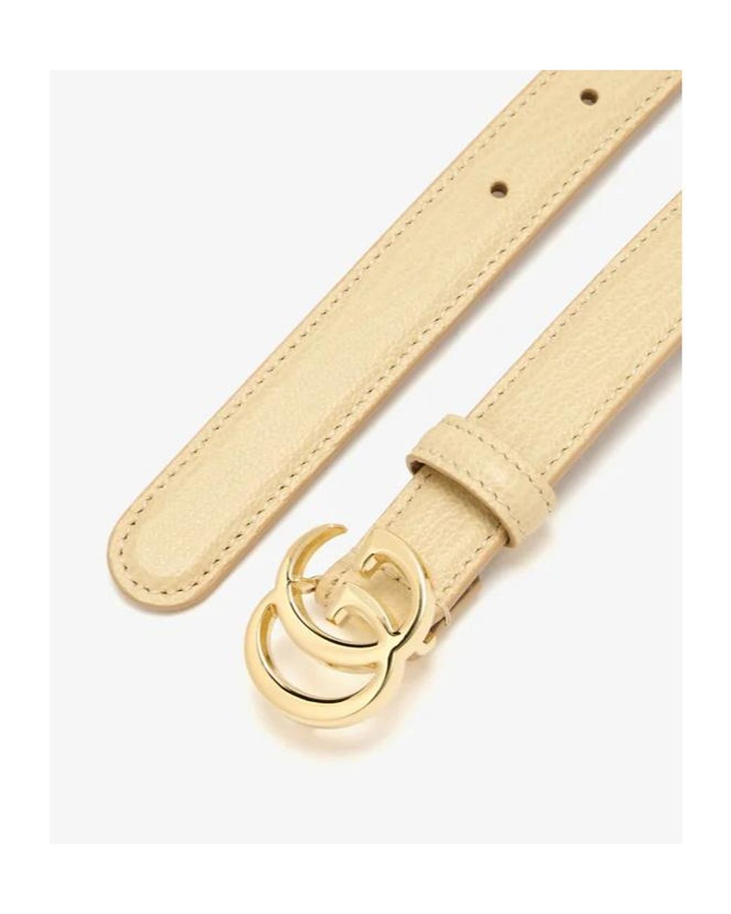 Gucci Natural Gg Marmont Thin Belt