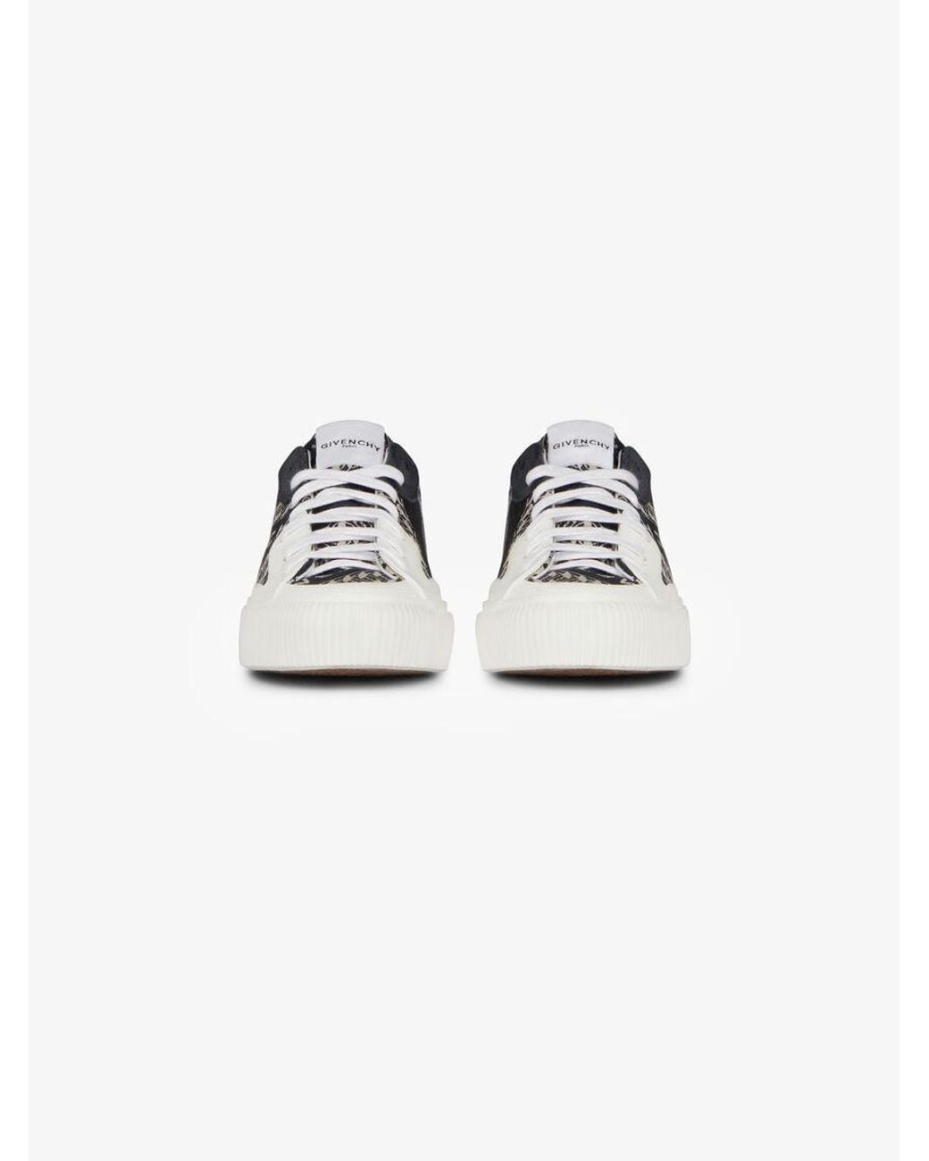 Givenchy White Chain Tennis Sneakers