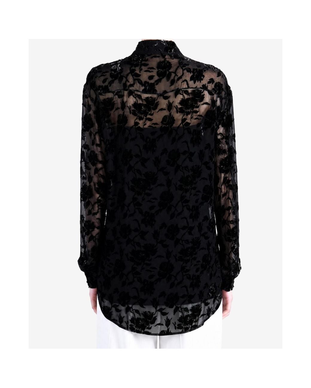 Ann Demeulemeester Black Long-Sleeved Shirt