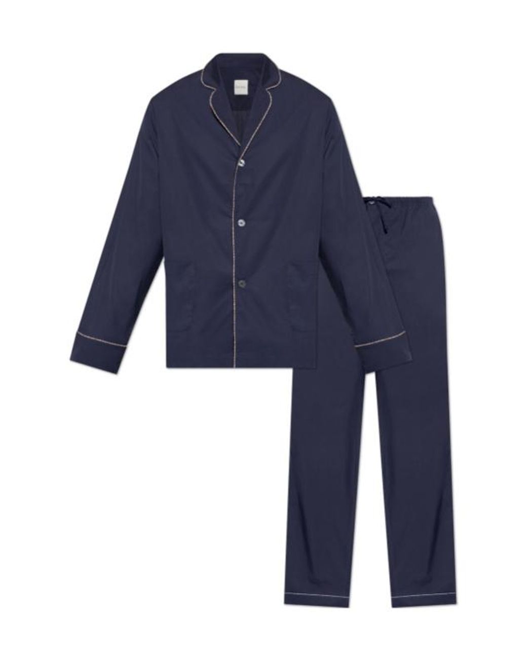 Paul Smith Blue Contrast Piped Pyjamas for men