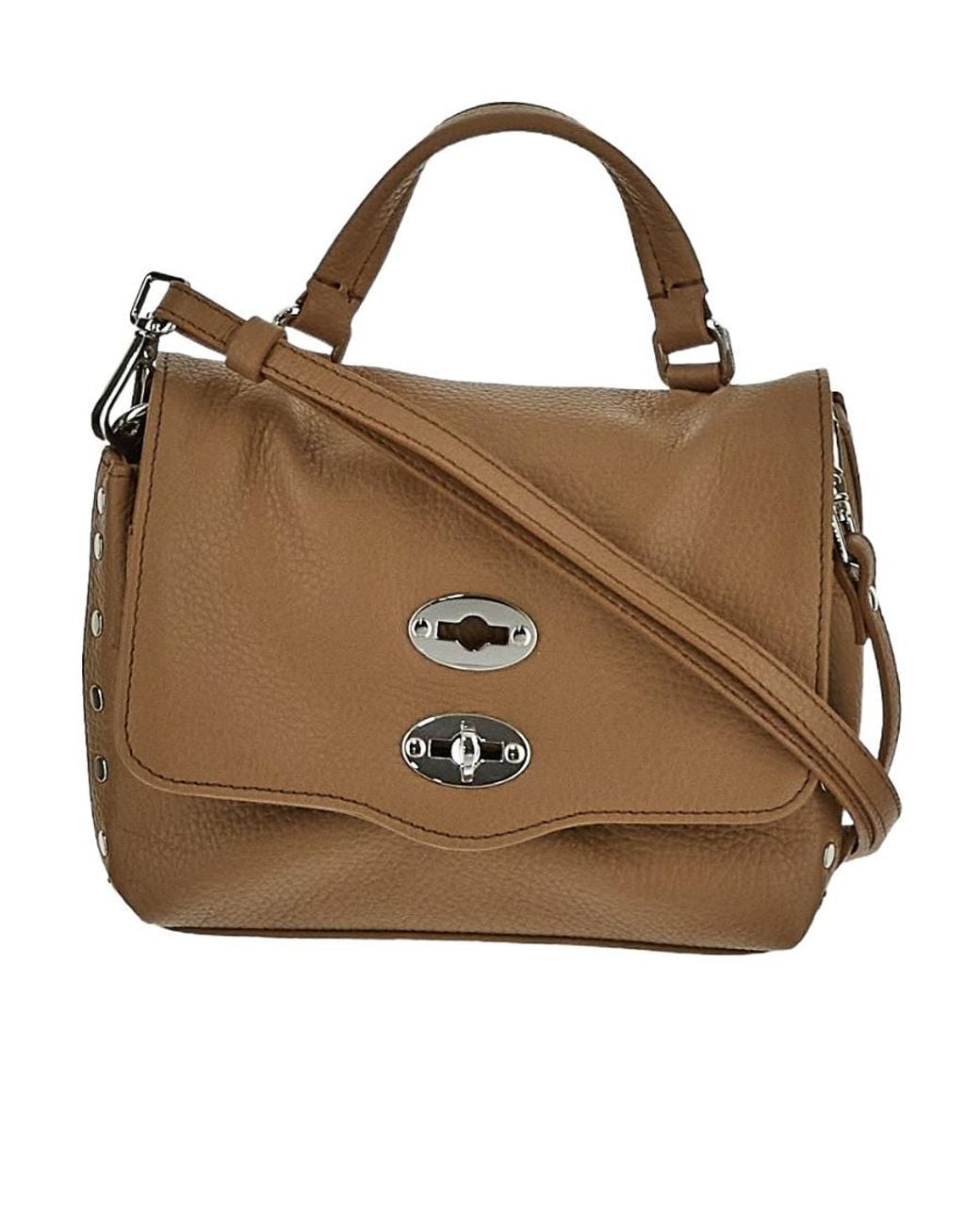Zanellato Brown Logo Shoulder Bag