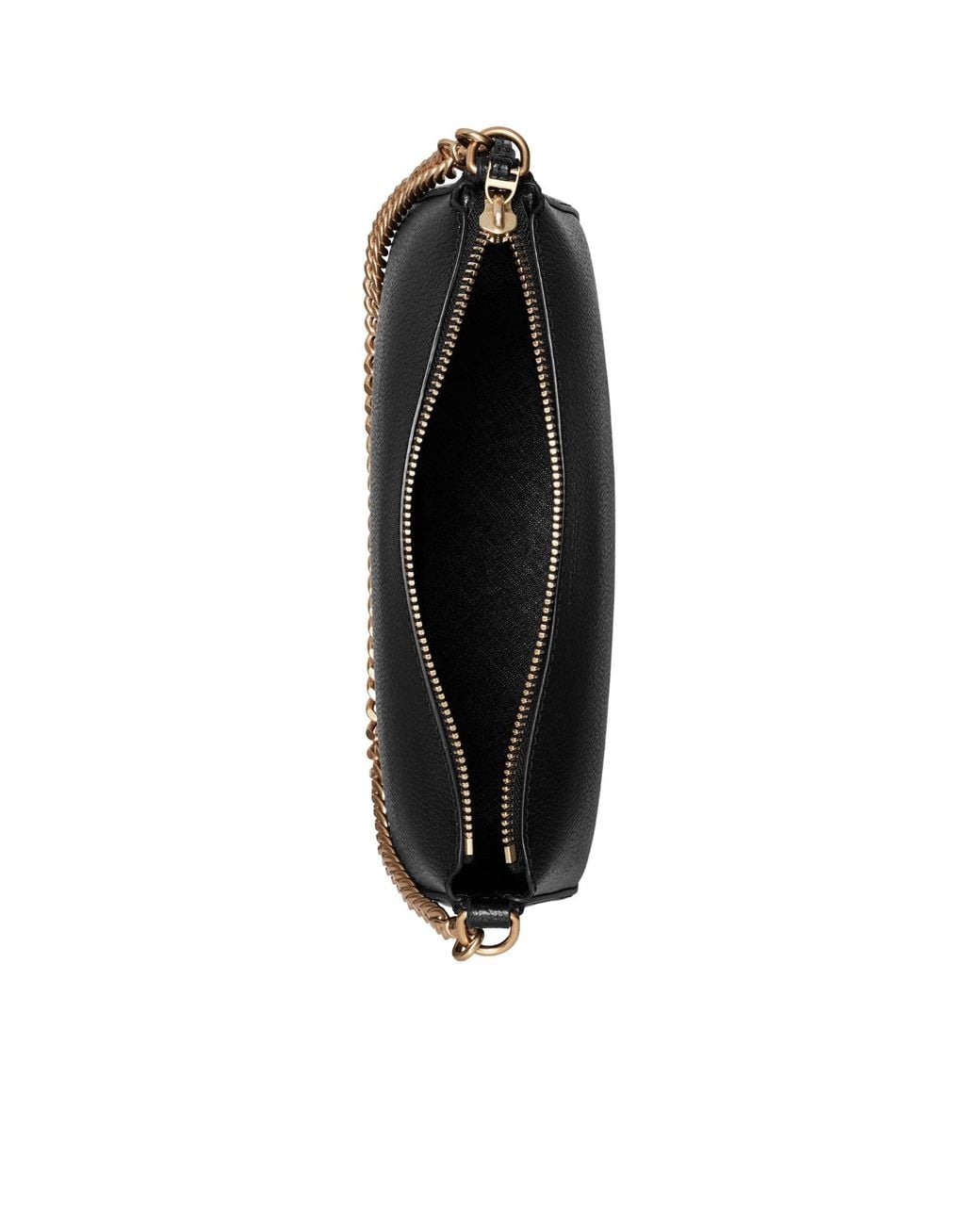 Tory Burch Black Perry Zip-Top Leather Shoulder Bag