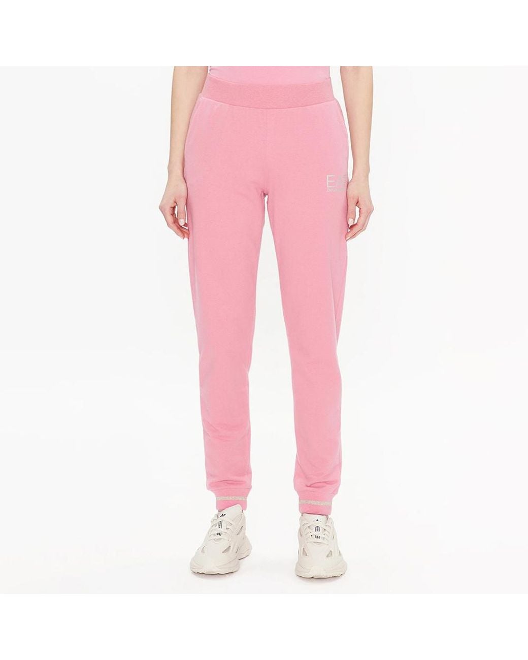 EA7 Pink Logo Sweatpants