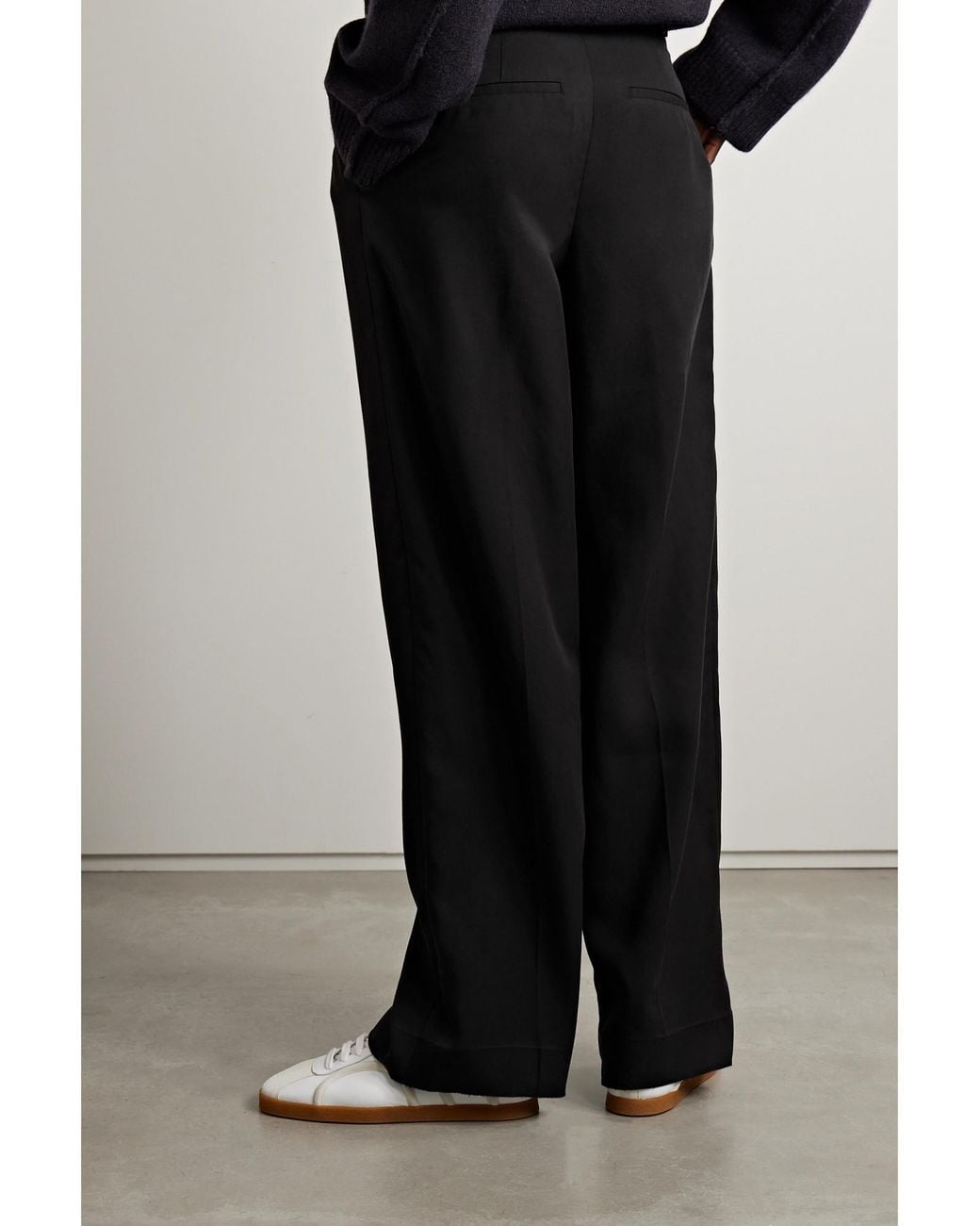 Vince Black Straight-Leg Pants