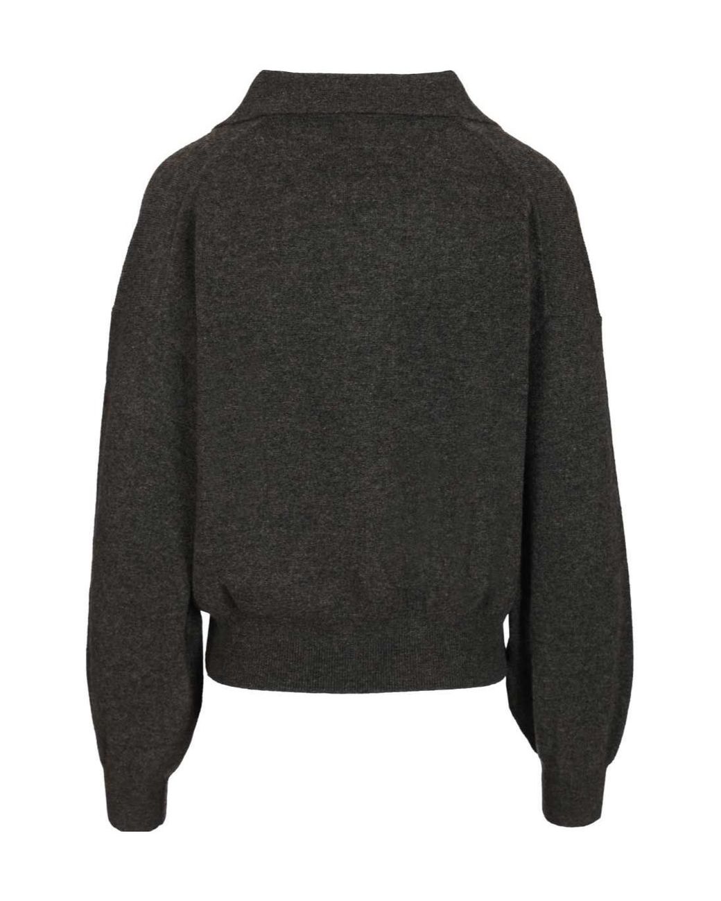 Lisa Yang Black Katriel Polo Knitted Sweater