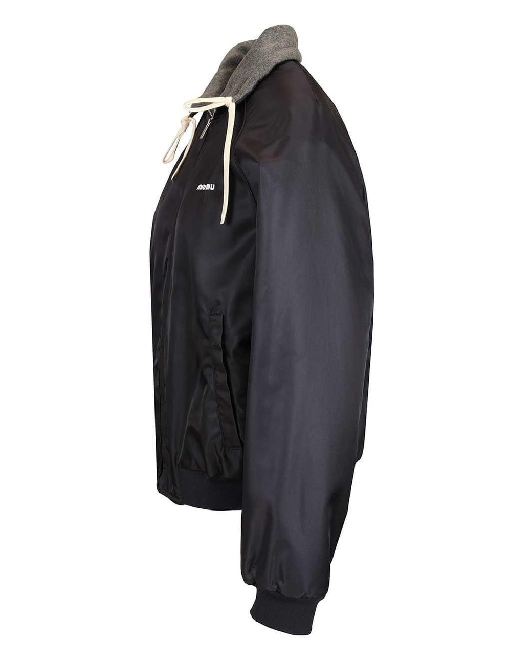 Miu Miu Blue Reversible Bomber Jacket