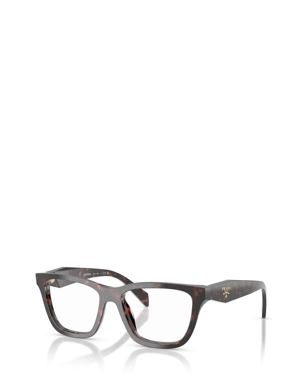 Prada White Eyewear Square Frame Glasses