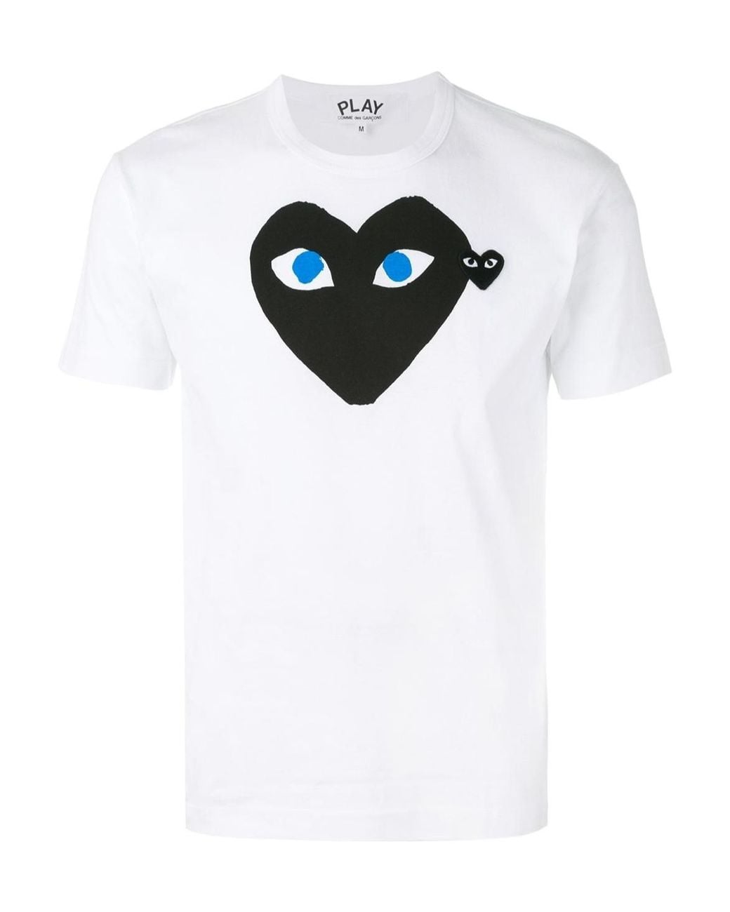 COMME DES GARÇONS PLAY White Short-Sleeved T-Shirt for men